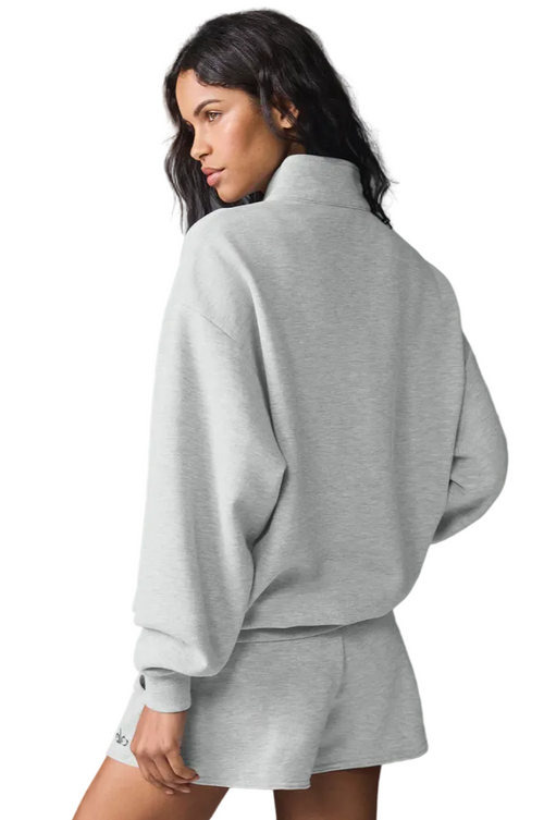 Alo Accolade 1/4 Zip Pullover (Grey)