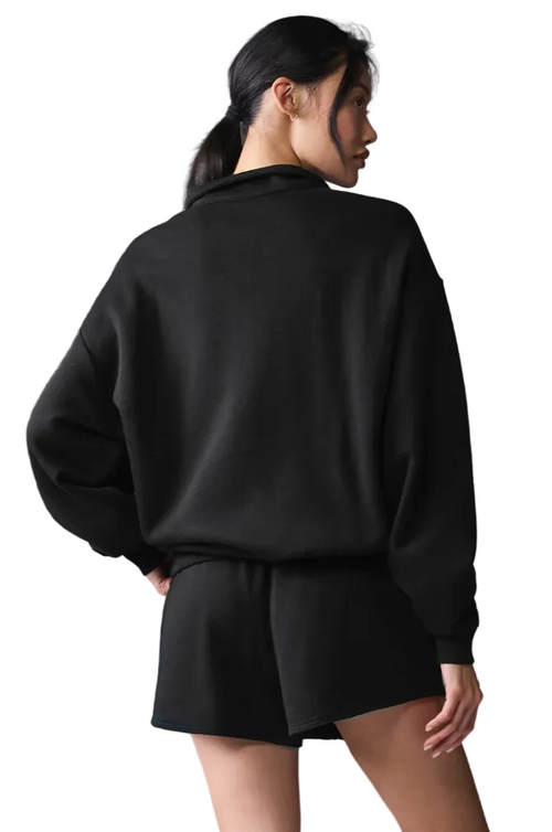 Alo Accolade 1/4 Zip Pullover (Black)
