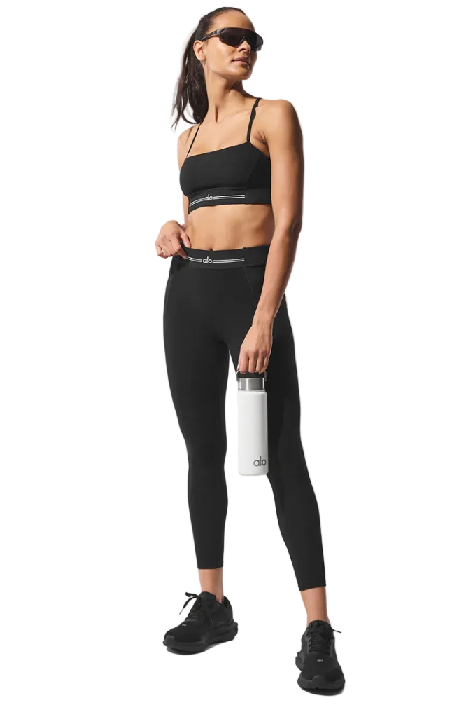 Alo soft High-Waist 7/8 Relay Legging (Black)