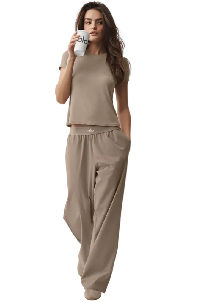 Alo Suit Up Trouser -Long- (Gravel)